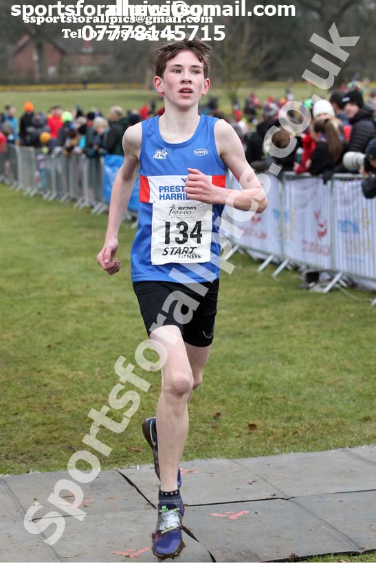 Boys under-15s Northern Cross Country Champs., Camp Hill Estate, Kirklington.  Photo: David T. Hewitson/Sports for All Pics